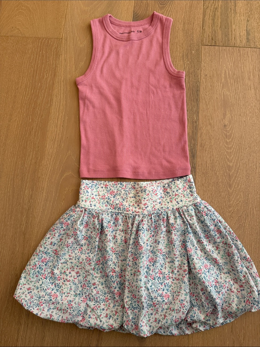 Abercrombie kids bubble skort and tank